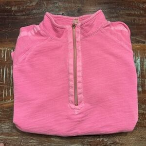 Lilly Pulitzer Pink Half-Zip Sweater
